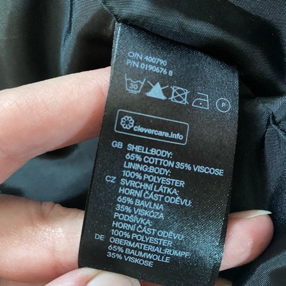 H&M Velvet Cropped Biker Jacket - Picture 4 of 4